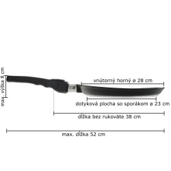 Titánová panvica na palacinky ø28cm